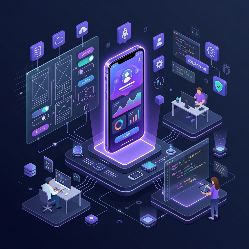 GrowBoostly App Development Company in Lucknow offering Android app development, iOS app development, cross-platform apps and professional UI/UX design services.