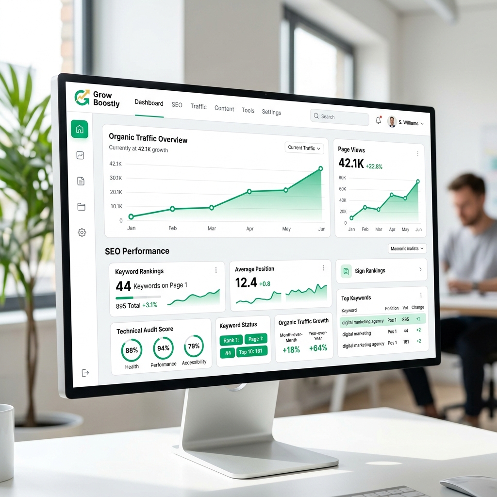 Search Engine Optimization and Organic Traffic Analytics Dashboard